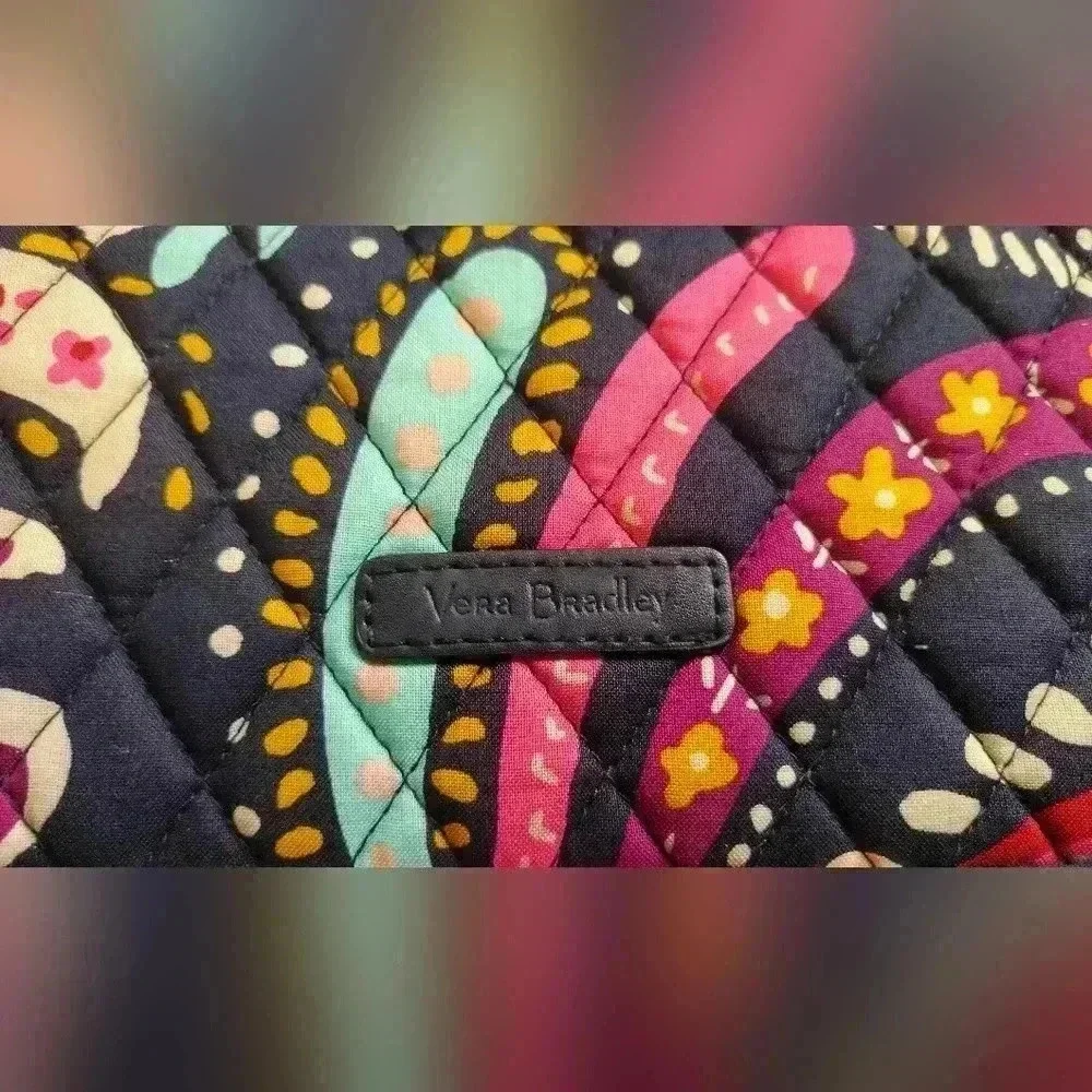 Vera Bradley Laptop Tablet Bag‎ Case Zipper Pouch Purple Paisley